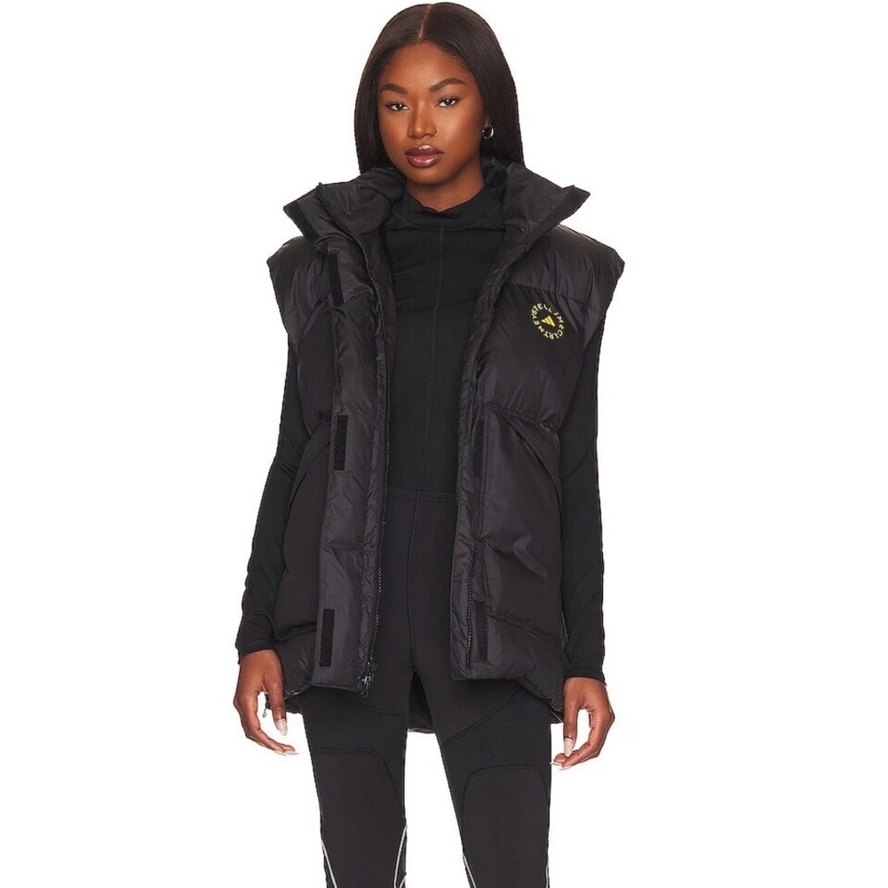 Adidas by Stella McCartney Black Puffer Vest - Picture 14 of 17